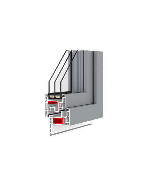 IDEAL NEO MD RENOVATION renovacinio lango profilio pjūvis